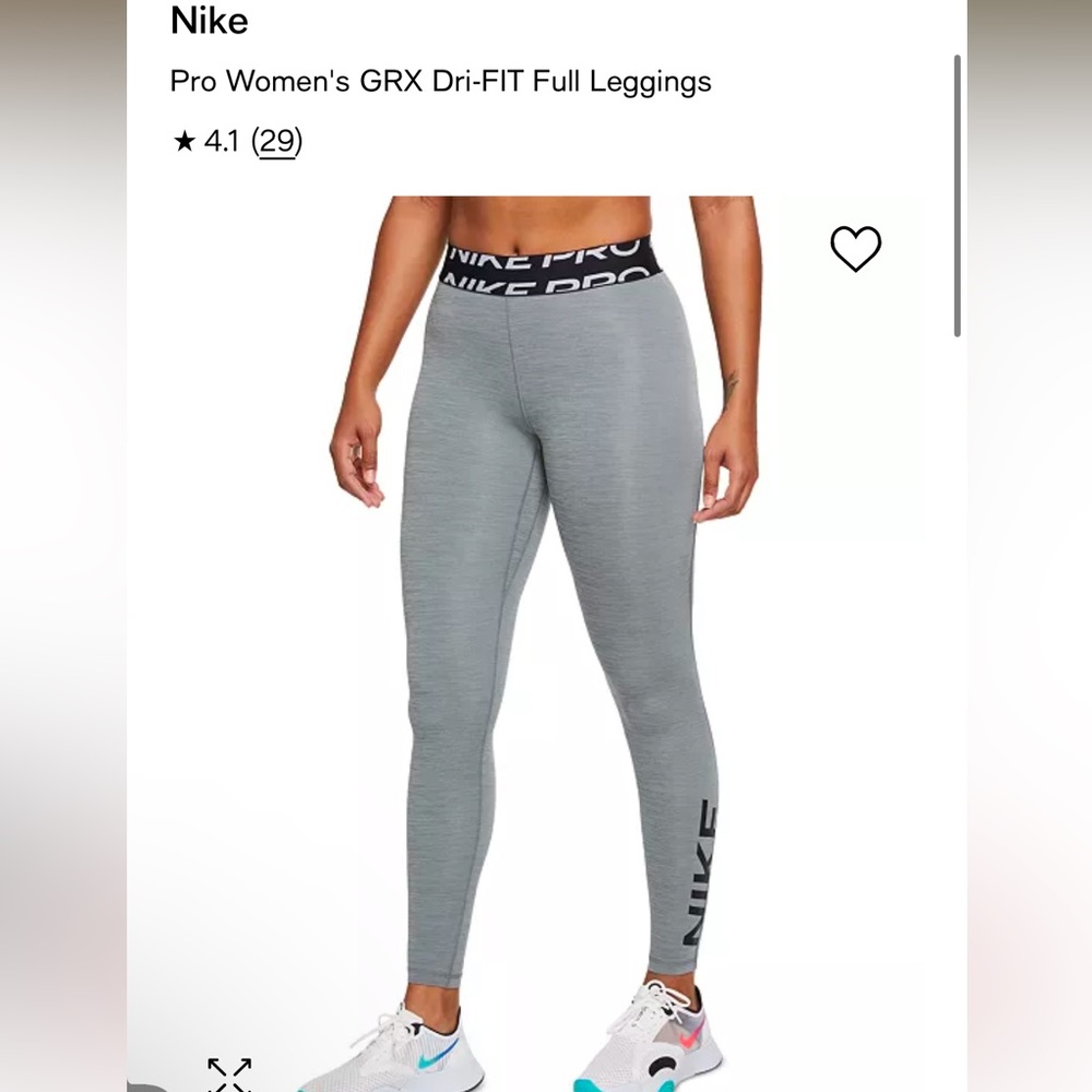 Black Nike Pro Women's GRX Dri-FIT Full Leggings